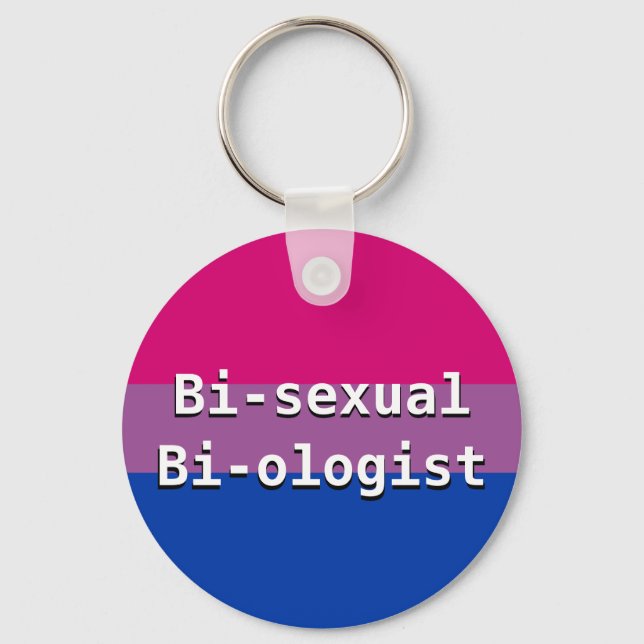Porte-clés Porte - clé Bisexuel Biologiste Button (Recto)