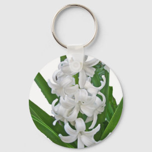 Porte-clés Porte - clé blanc de jacinthe