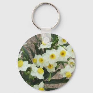 Porte-clés Porte - clé blanc Narcisse Fleurs