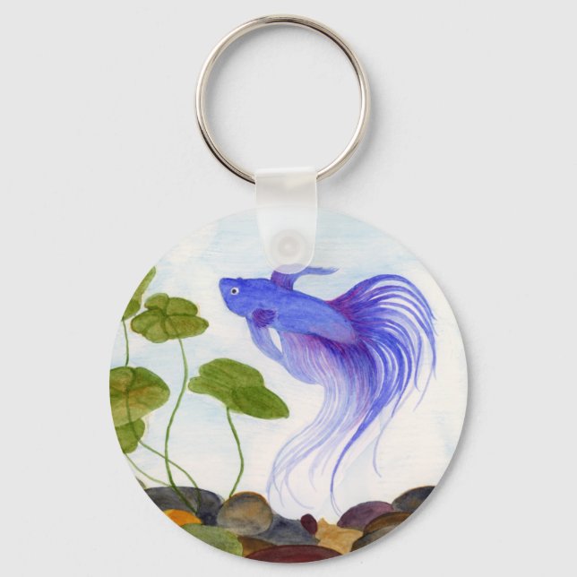 Porte-clés Porte - clé Blue Betta Fish (Recto)