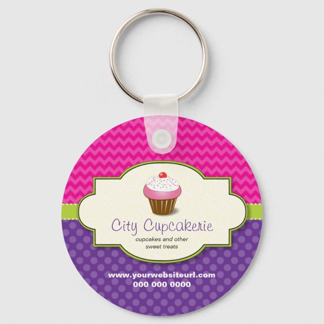 Porte-clés Porte - clé Boutique Cupcake (Recto)