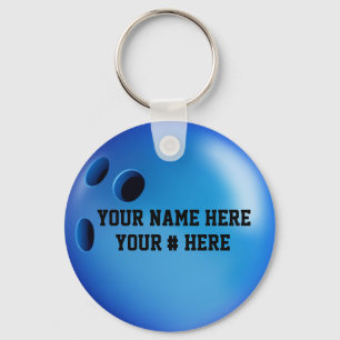 Porte-clés Porte - clé Bowling Ball Personnalisez VOTRE NOM I