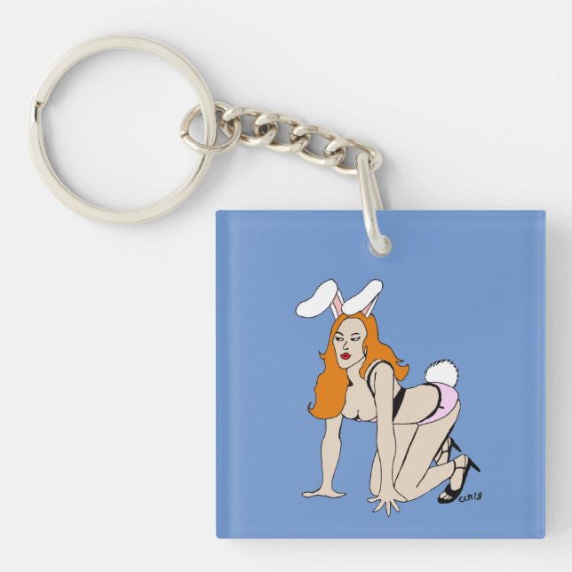 Porte-clés porte - clé bunnygirl (Devant)