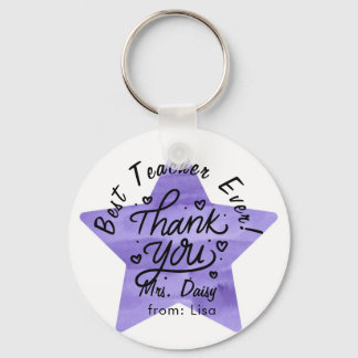 Porte-clés Porte - clé cadeau de Merci de professeur Purple S
