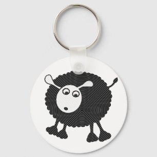 Porte-clés Porte - clé-cadeau du mouton noir
