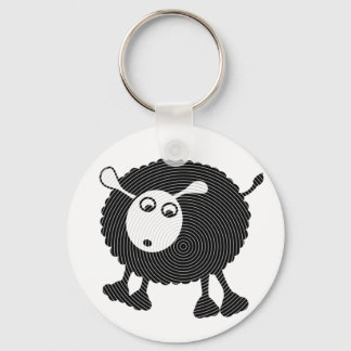 Porte-clés Porte - clé-cadeau du mouton noir