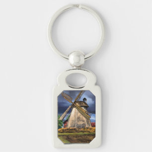 Porte-clés Porte - clé cadeau Pays-Bas Windmill Landscape