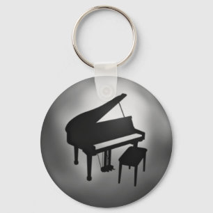 Porte-clés Porte - clé cadeau Silver Black Piano étudiant