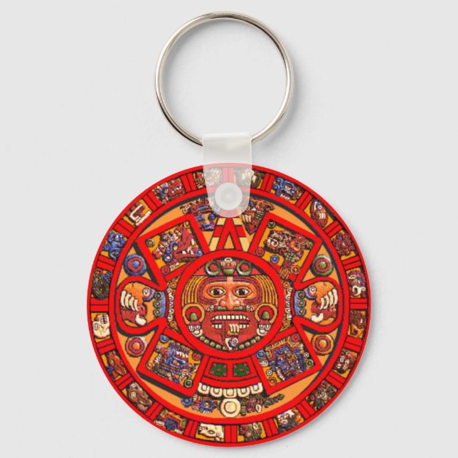 Porte-clés Porte - clé calendrier maya (Recto)