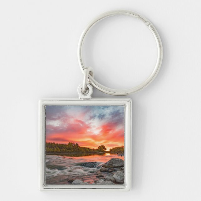 Porte-clés Porte - clé carré (Devant)