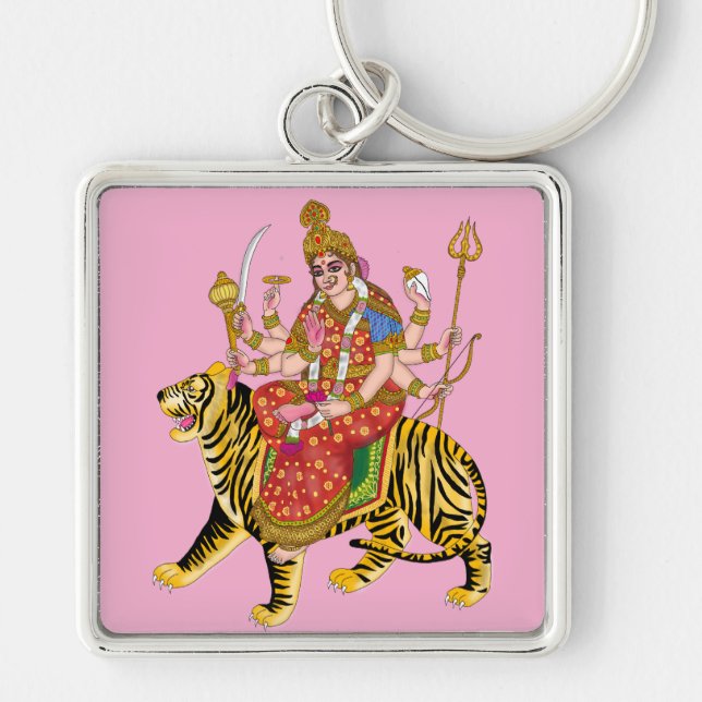 Porte-clés Porte - clé Carré de la déesse Durga (Devant)
