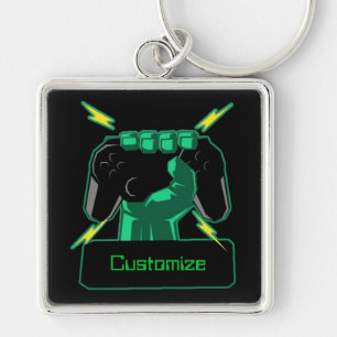 Porte-clés Porte - clé Carré de puissance personnalisable