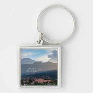 Porte-clés Porte - clé Carré du coucher de soleil de Hazy Pik