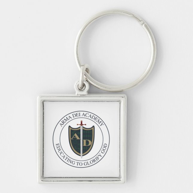 Porte-clés Porte - clé Carré du logo Arma Dei (Devant)