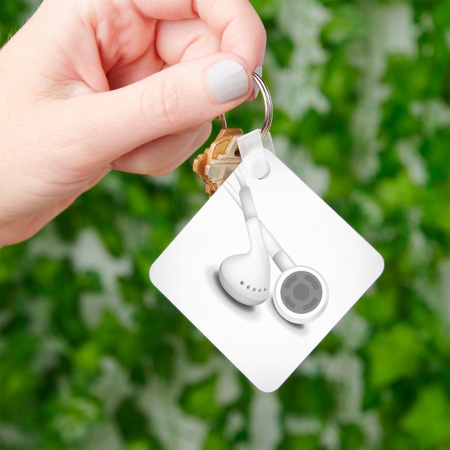 Porte-clés Porte - clé casque blanc (Créateur téléchargé)