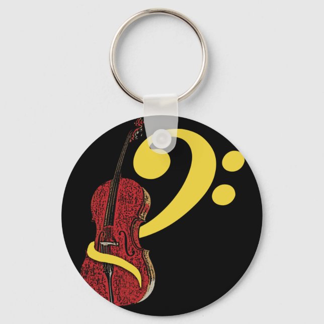 Porte-clés Porte - clé Cello Clef (Recto)