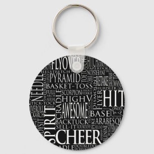 Porte-clés Porte - clé Cheerleading de nuage de mot
