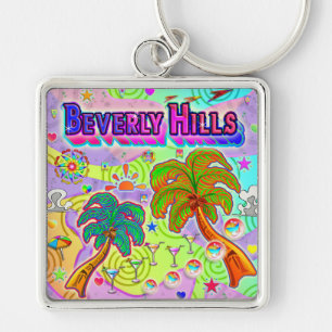 Porte-clés Porte - clé cible de vacances de Beverly Hills