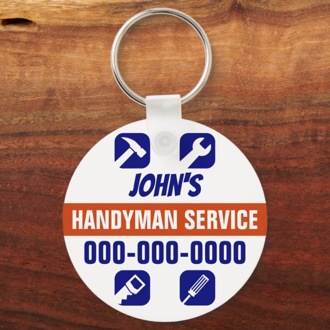 Porte-clés Porte - clé circulaire Handyman (Recto)