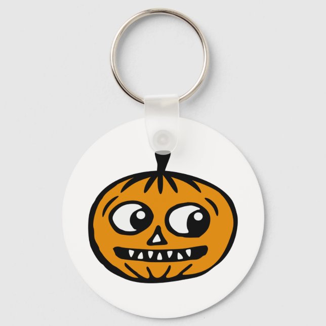 Porte-clés Porte - clé Citrouille Halloween (Recto)