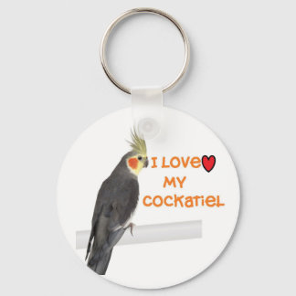 Porte-clés Porte - clé Cockatiel "J'aime mon cocktail"