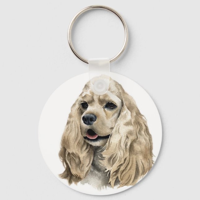 Porte-clés Porte - clé Cocker Spaniel (Recto)