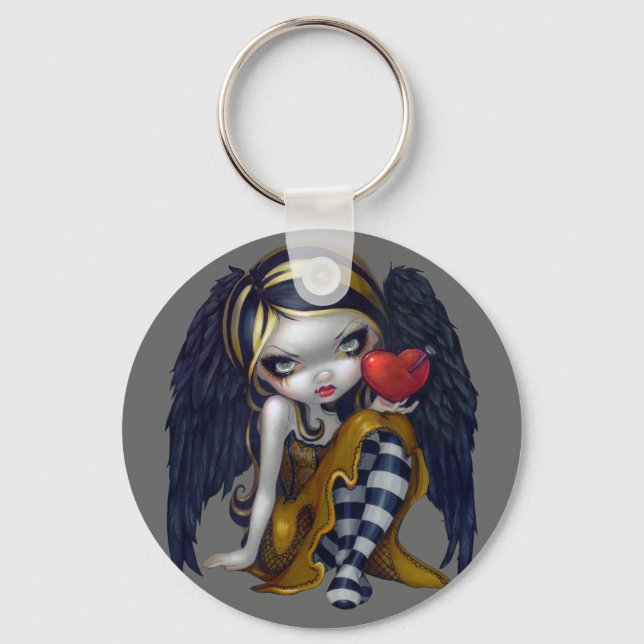 Porte-clés porte - clé "Coeur des ongles" (Recto)