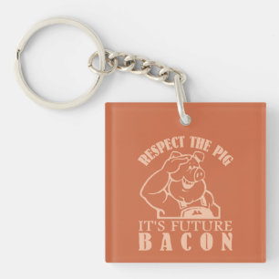 Porte-clés PORTE - CLÉ couleur personnalisé PIG TO BACON