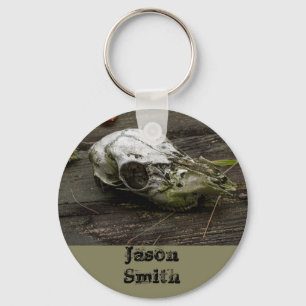 Porte-clés Porte - clé crâne de cerf blanc