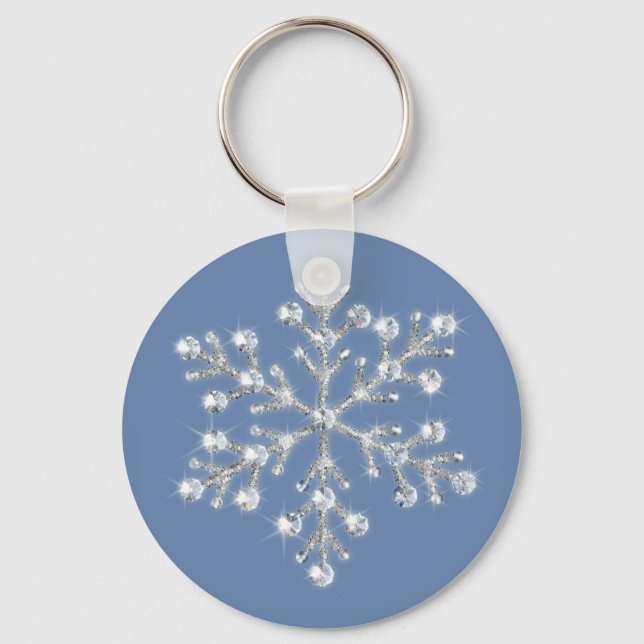 Porte-clés Porte - clé Crystal Snowflake (Recto)