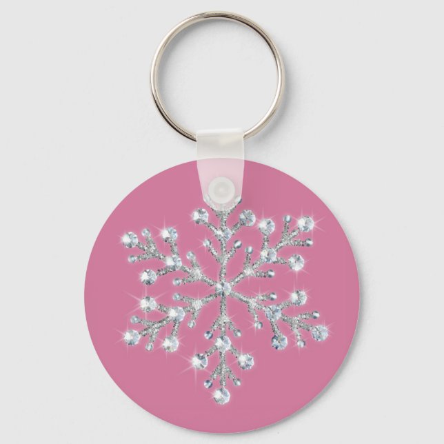 Porte-clés Porte - clé Crystal Snowflake (Recto)