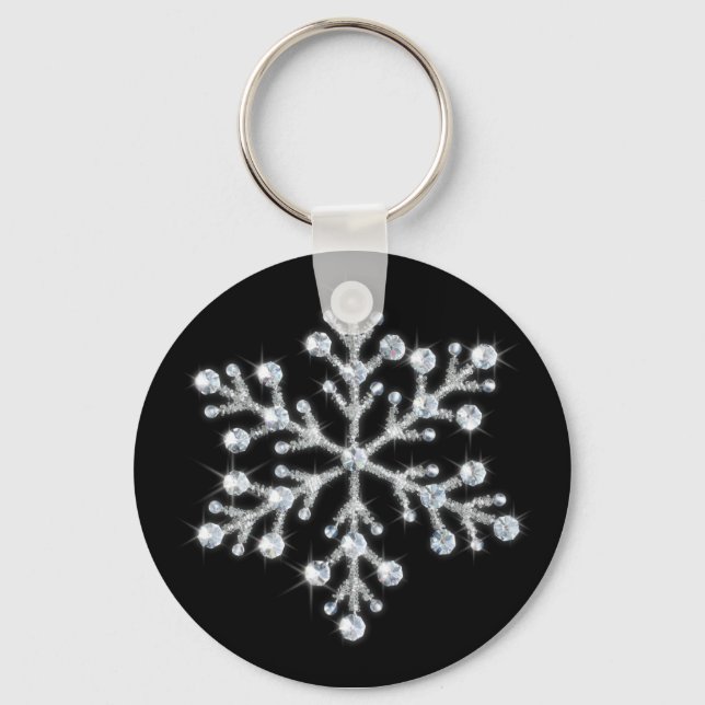 Porte-clés Porte - clé Crystal Snowflake (Recto)