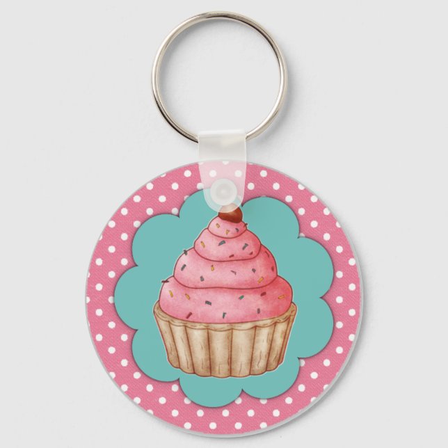 Porte-clés Porte - clé Cupcake (Recto)