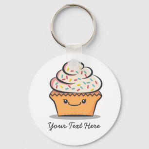 Porte-clés Porte - clé Cute Cupcake personnalisé