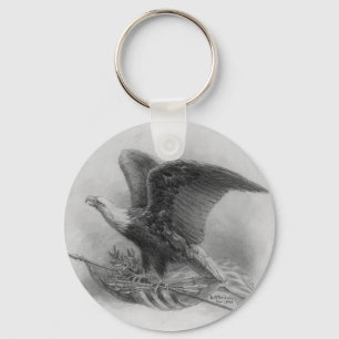 Porte-clés porte - clé d'aigle vintage