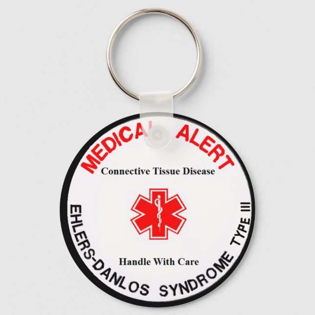 Porte-clés porte - clé d'alerte médicale de type 3 (Recto)