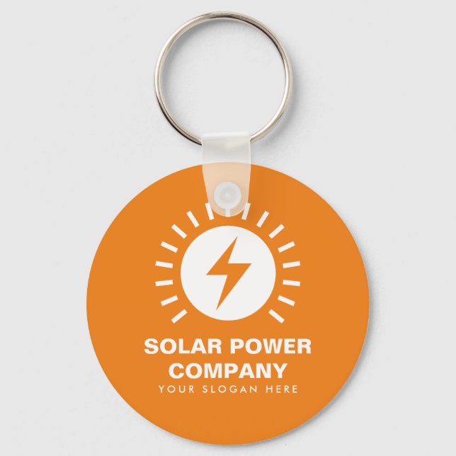 Porte-clés Porte - clé d'alimentation solaire avec nom commer (Recto)