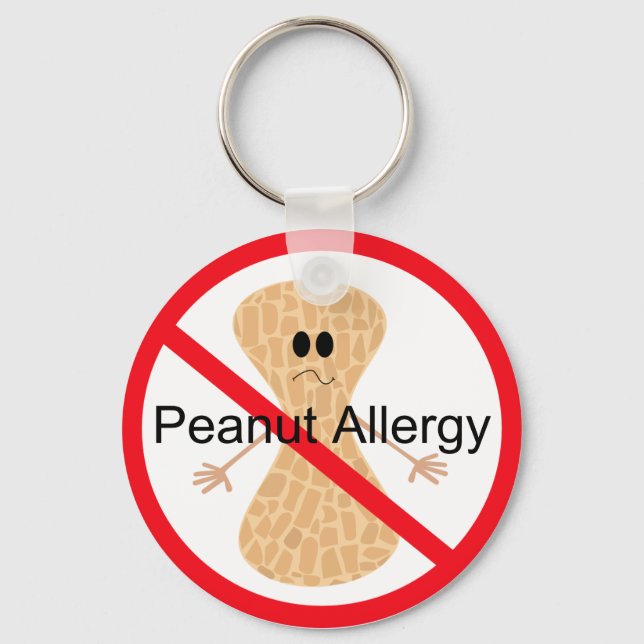 Porte-clés Porte - clé d'allergie aux arachides (Recto)