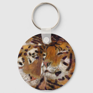 Porte-clés porte - clé d'amour tigre