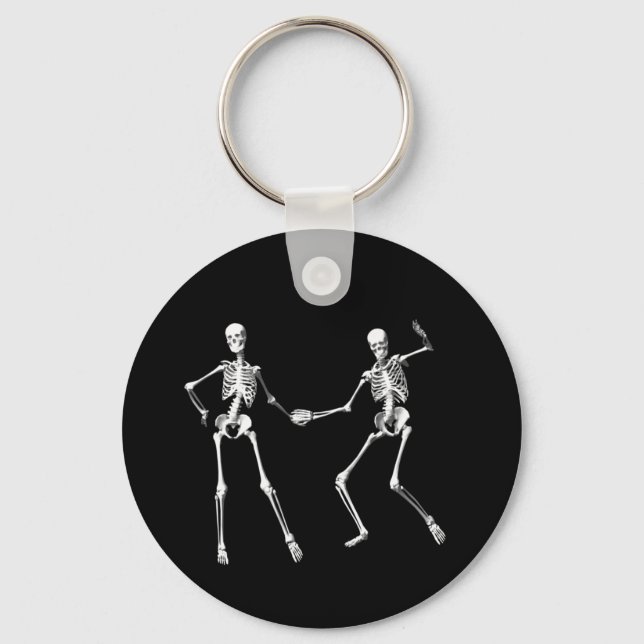 Porte-clés Porte - clé Dancing Retro Skeletons (Recto)