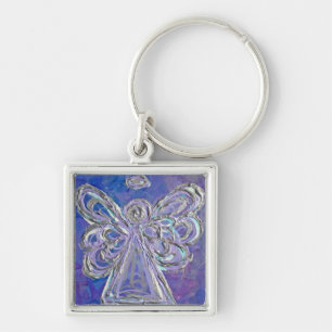 Porte-clés Porte - clé d'angle d'argent violet