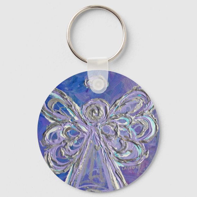 Porte-clés Porte - clé d'angle d'argent violet (Recto)