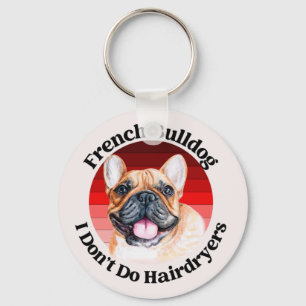 Porte-clés Porte - clé d'aquarelle pour chien taureau françai