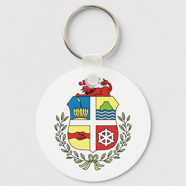 Porte-clés Porte - clé d'armoiries d'Aruba (Recto)
