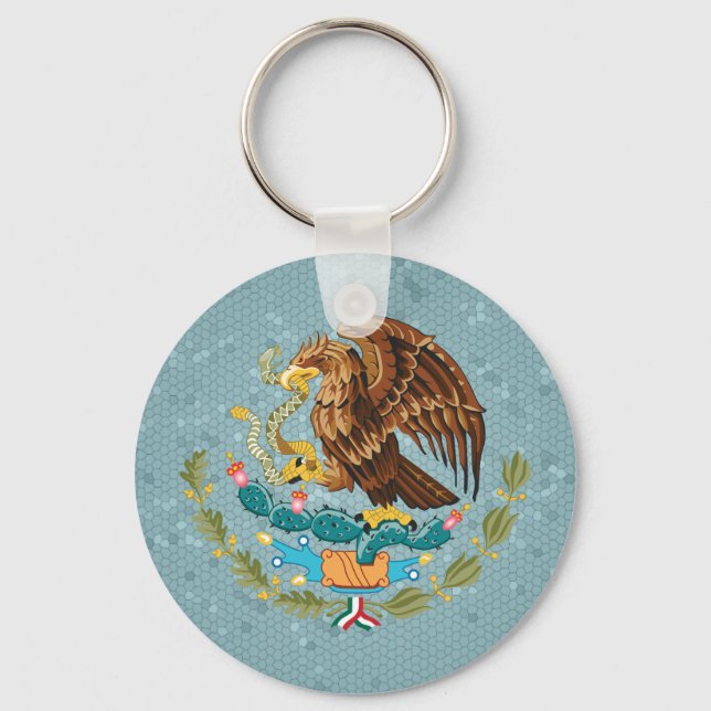 Porte-clés Porte - clé d'armoiries mexicain (Recto)