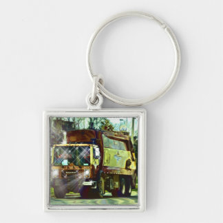 Porte-clés Porte - clé d'art de CAMION À ORDURES