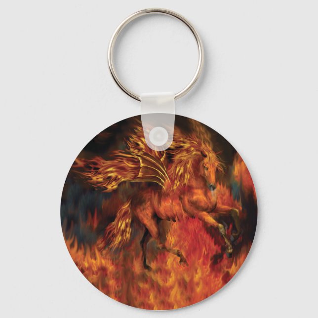 Porte-clés Porte - clé d'art FireDancer (Recto)