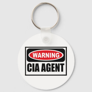 Porte-clés Porte - clé d'avertissement d'AGENT DU CIA