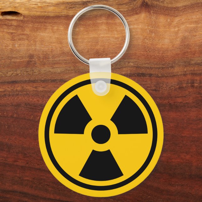 Porte-clés Porte - clé d'avertissement de radioactivité (Recto)