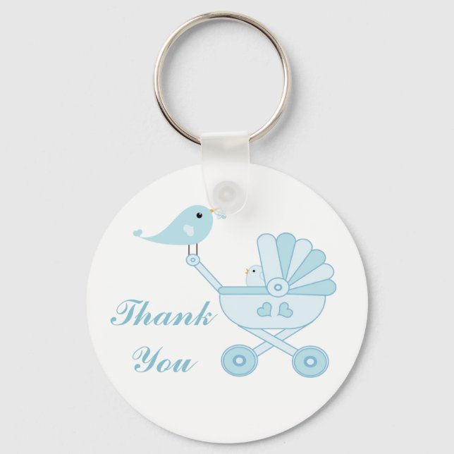 Porte-clés Porte - clé de Baby shower préféré personnalisable (Recto)